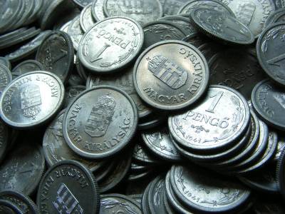 1 Pengő érme, 1926-1946, 500 db, tisztítandó