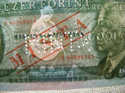 1000 forintos bankjegy, 1983, November B, MINTA, ritka