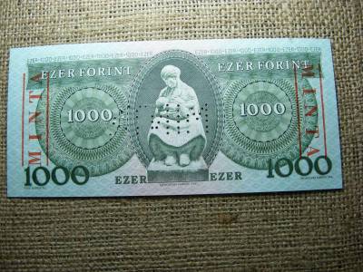 1000 forintos bankjegy, 1983, November B, MINTA, ritka