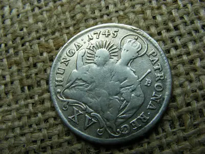 Mária Terézia XV krajcár, 1745 KB, gyenge