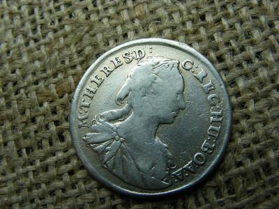 Mária Terézia XV krajcár, 1745 KB, gyenge