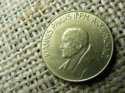 Vatikán 200 lira érme, 1991, lire