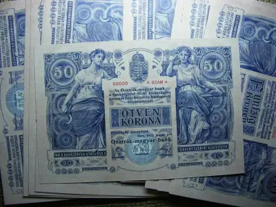 50 korona, 1902, nagyon jó minőségű, nyomdai másolat