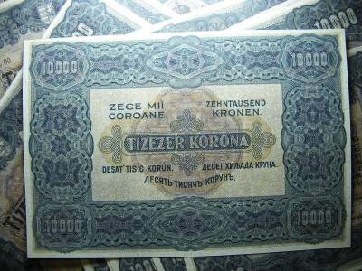 10000 korona bankjegy, 1920, nyomdai másolat