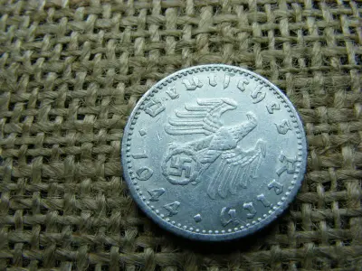 Birodalmi 50 pfennig érme, 1944, F jelzés
