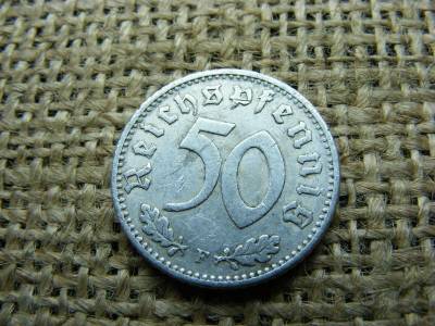 Birodalmi 50 pfennig érme, 1944, F jelzés