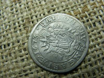 Lipót I. ezüst 6 krajcár, 1673, KB
