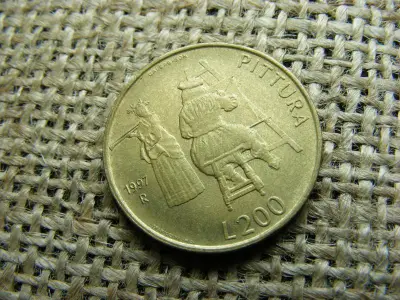 San Marino 200 Lire, 1997, Festmény