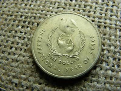 Ausztrália 1 dollár, 1986, Béke Nemzetközi Éve