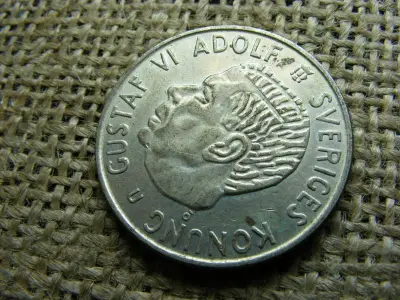 Svédország, 2 korona, 1965, ezüst