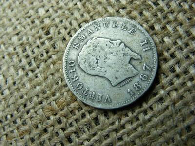 Olaszország, 1 Lira, 1867, Ezüst