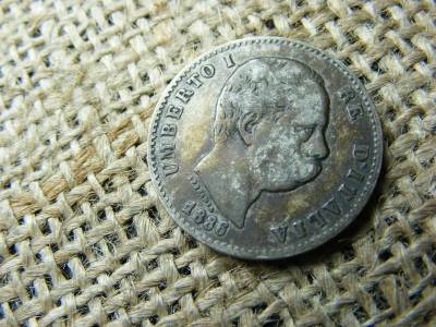 Olaszország, 1 Lira, 1886, ezüst