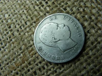 Olaszország, 1 Lira, 1886, ezüst