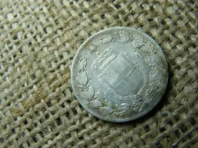 Olaszország, 1 Lira, 1887, ezüst