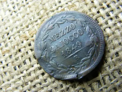 Vatikán Mezzo Baiocco, 1849