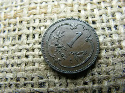 1 heller, 1902, Korona