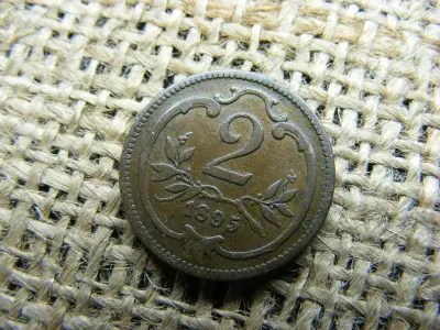 2 Heller, 1895, Korona