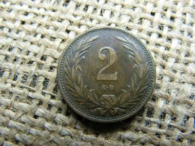 2 Fillér, 1914, Korona Érme