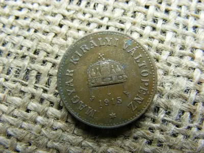2 Fillér, 1915, Korona Érem