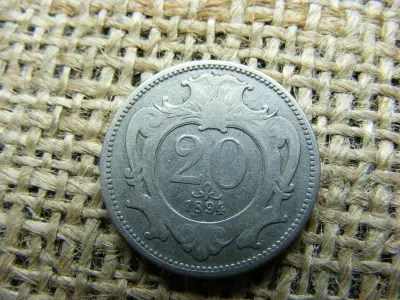 20 heller, 1894, Korona pénzrendszer