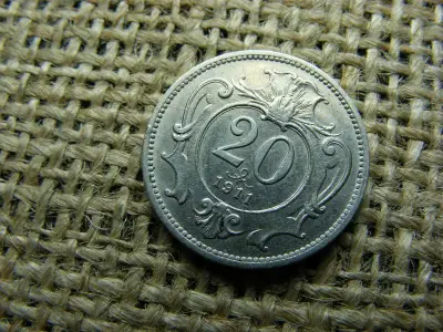 20 Heller, 1911, Korona pénzrendszer