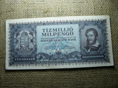 Tízmillió Milpengő, 1946, hiperinflációs bankjegy