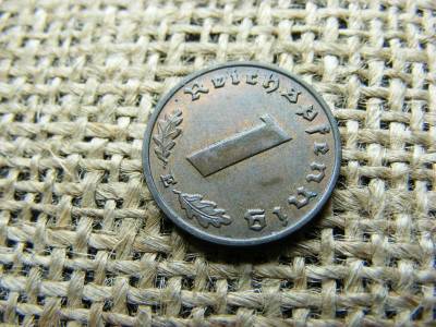 Birodalmi 1 pfennig, 1939 E, verdefény