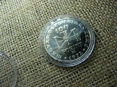 Ezüst 100 forintos érme, 1972, BU
