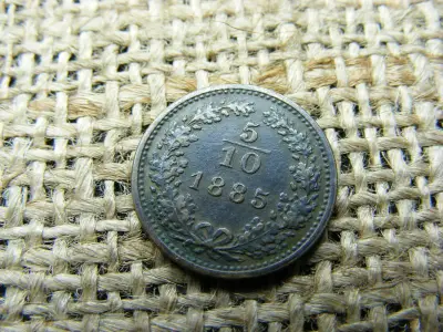 5/10 krajcár, 1885, Ferenc József