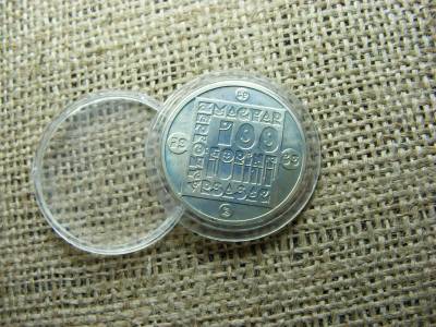 100 forintos érme, 1985, Vadmacka