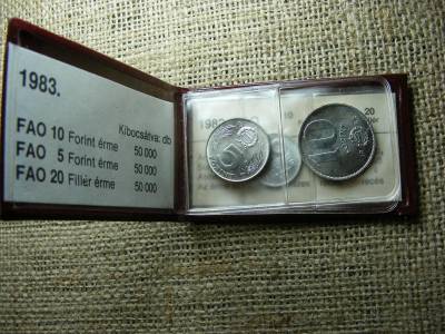 FAO sorozat, 1983, 10, 5 forint, 20 fillér, UNC