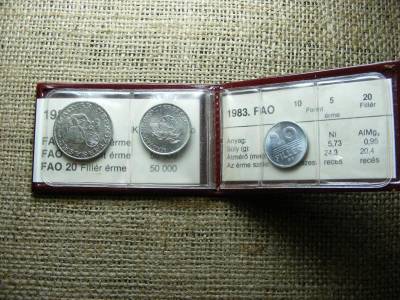 FAO sorozat, 1983, 10, 5 forint, 20 fillér, UNC