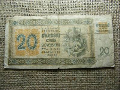 Szlovákia 20 korona, 1942, korun