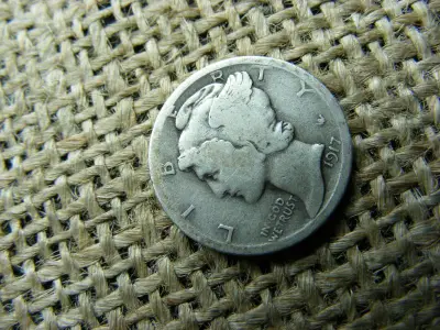 USA ezüst dime, 1917