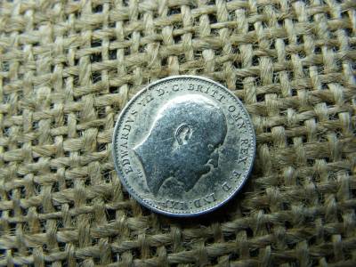 Ezüst 3 pence, 1908, Egyesült Királyság