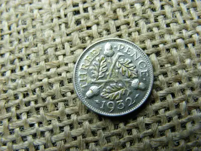 Ezüst 3 pence, 1932