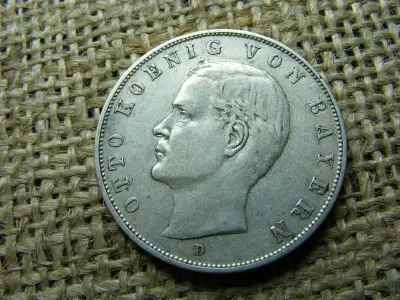 Ottó, 3 márka, 1909 D, ezüst
