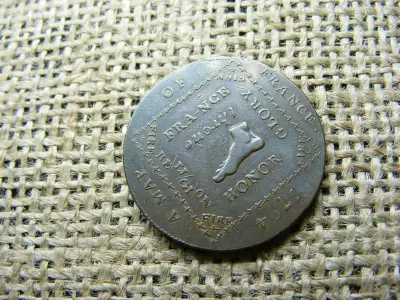 Gúnypénz, Egyesült Királyság, 1/2 penny, 1794