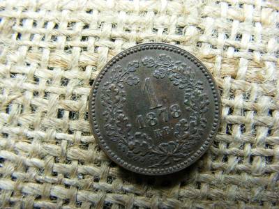 1 krajcár 1878 KB, ritka 2x2 makkos, RR