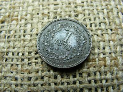 1 krajcár 1878 KB, ritka 2x2 makkos, RR
