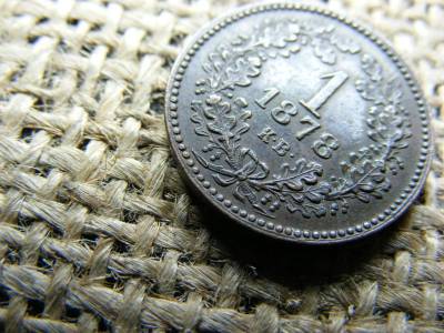 1 krajcár 1878 KB, ritka 2x2 makkos, RR