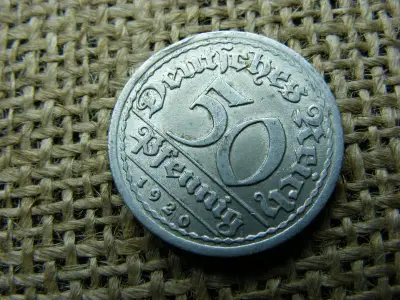 Birodalmi 50 pfennig, 1920, J