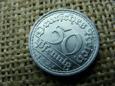 Birodalmi 50 pfennig, 1921, A