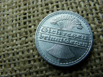 Birodalmi 50 pfennig, 1921, A