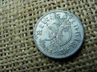 Birodalmi 50 pfennig, 1942 A, horogkereszt