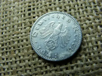 Birodalmi 50 pfennig, 1941, horogkereszt