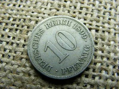 Birodalmi 10 pfennig érme, 1899, E jelzéssel