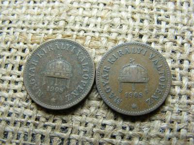 2 fillér, 1908, KB, Gerl és Reisner verőtők
