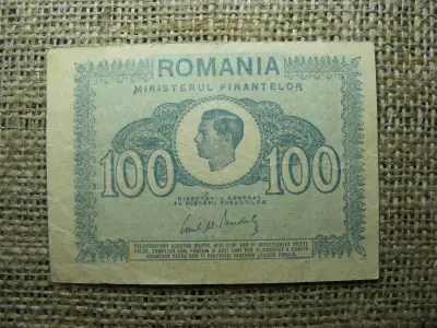 Románia 100 lei, 1945, papírpénz