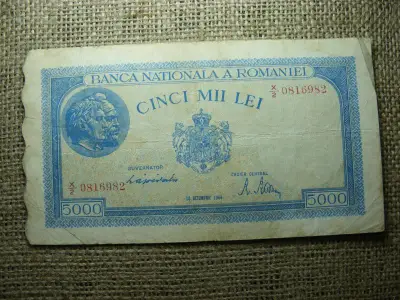 Románia 5000 lei bankjegy, 1944, okt. 10